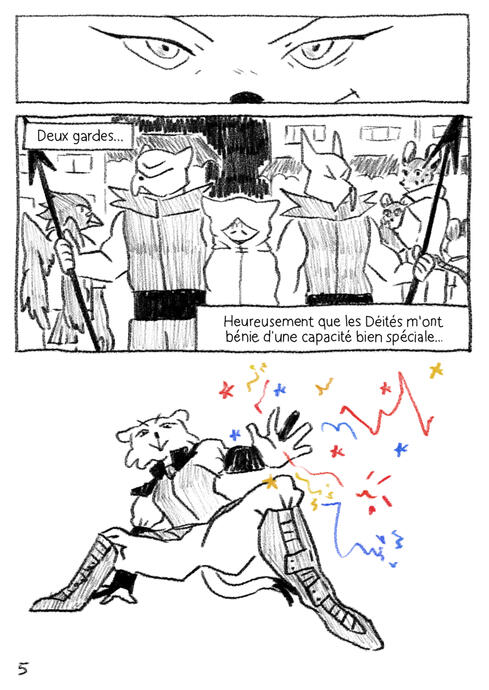 La Voleuse et la Bâtarde, page 5 - zine 2024